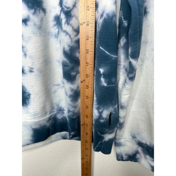 Adriano Goldschmied Dark Teal & Ivory Long Sleeve Tie Dye Sweatshirt XL - Picture 13 of 14
